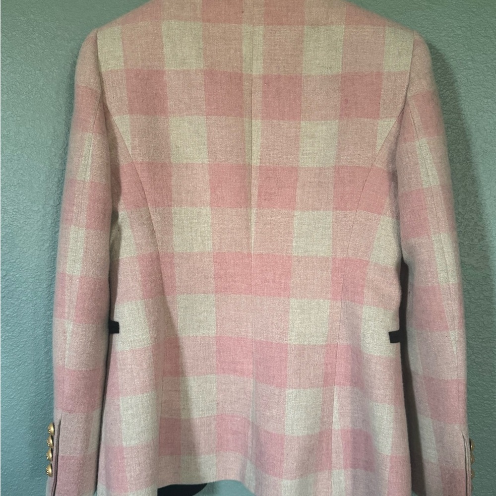 Pink and Cream Checkered Blazer - Picture 7 of 7